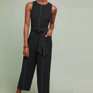 Greylin (Anthro) Black Jumpsuit with Stitching Detail